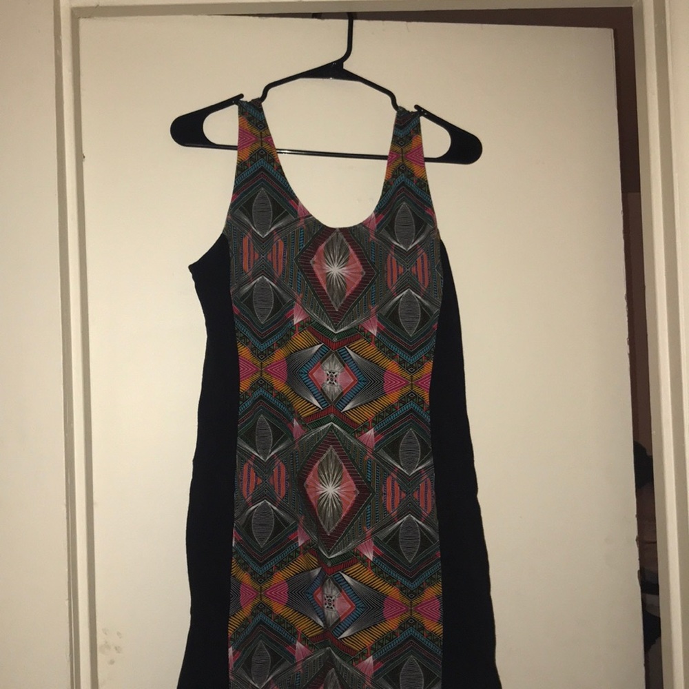 Trippy pattern dress